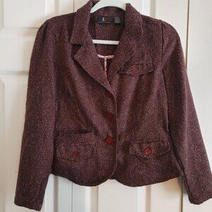 ALC (Atlast Classics) Tweed Blazer Brown/Pink